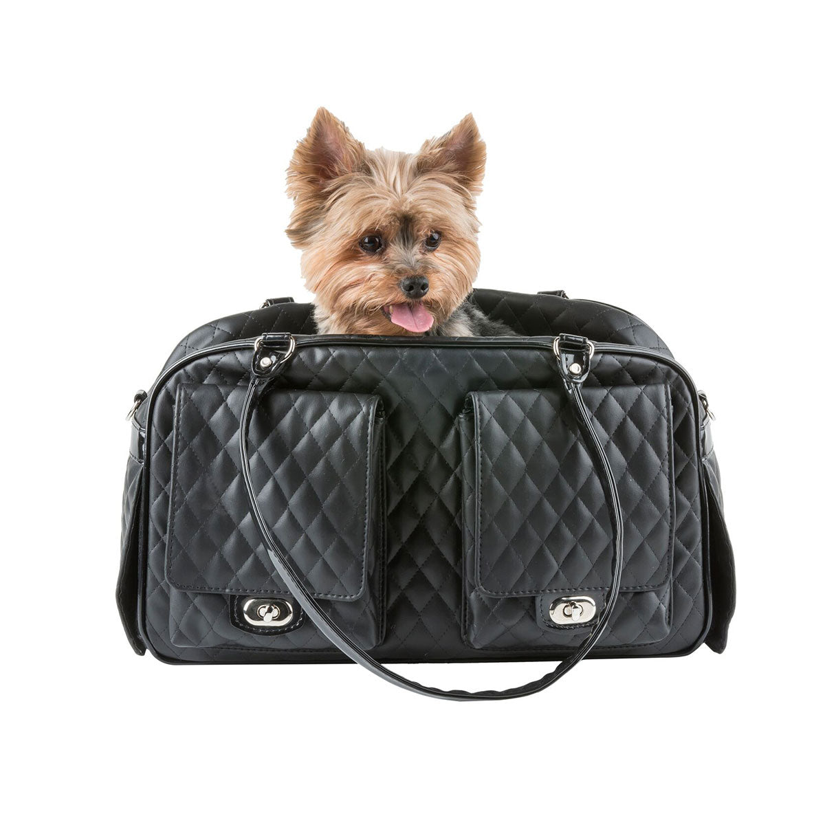 Luxury Puppy Purse Vegan Leather Luggage Dog Pet Carriers - Model Paws