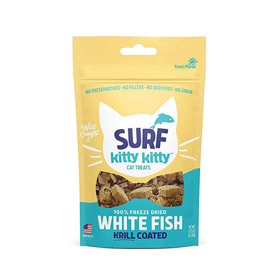 Surf Kitty Kitty 100% Freeze Dried White Fish Treat with Krill Coating