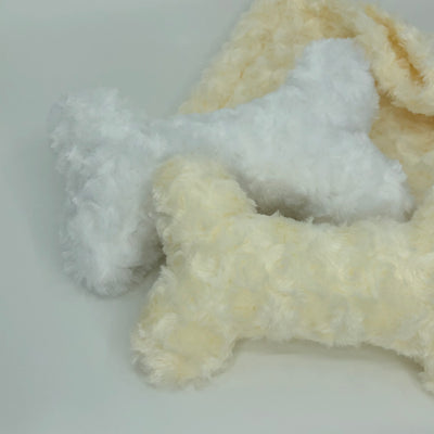 Rosette Bone Dog Pillow in White | Pawlicious & Company