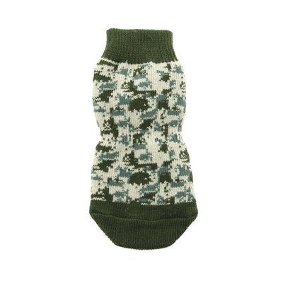 Green Camo Pet Socks | Pawlicious & Company
