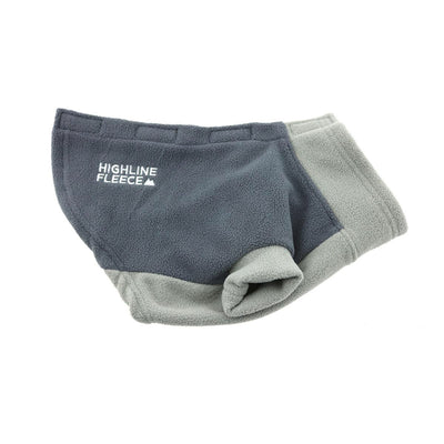 Highline Fleece Dog Coat - Two Tone Grays | Pawlicious & Company