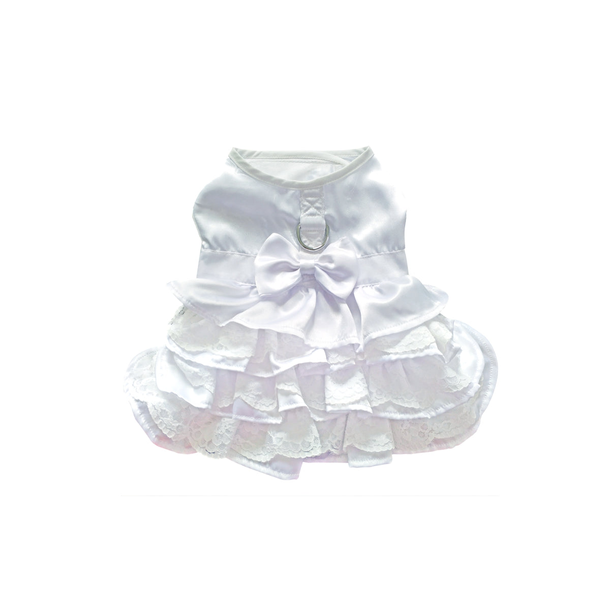 Wedding Dress Dog Harness with Veil | Pawlicious & Company
