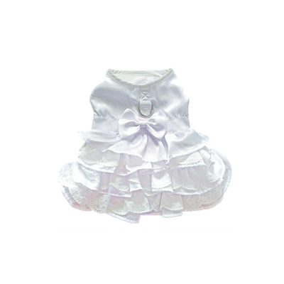 Wedding Dress Dog Harness with Veil | Pawlicious & Company