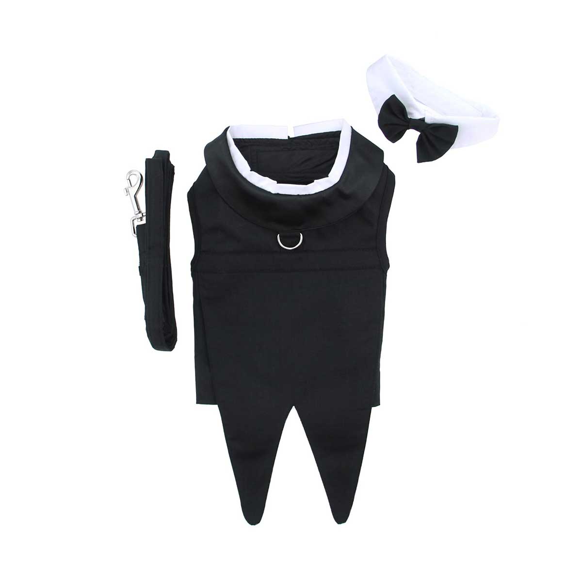 Tuxedo Dog Harness with Bow Tie and Collar | Pawlicious & Company