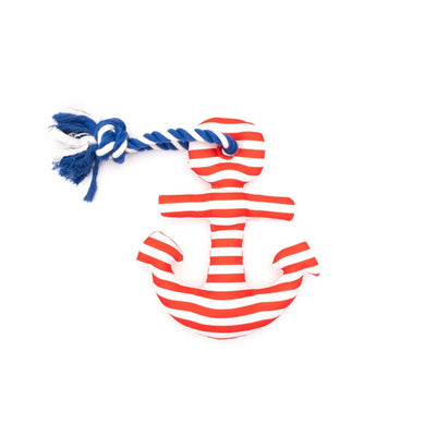 Anchor Dog Toy in Red White & Blue | Pawlicious & Company