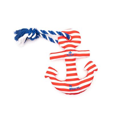Anchor Dog Toy in Red White & Blue | Pawlicious & Company