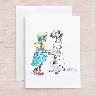 Blank Note Card Set - Girls and Dogs Assortment Set | Pawlicious & Company