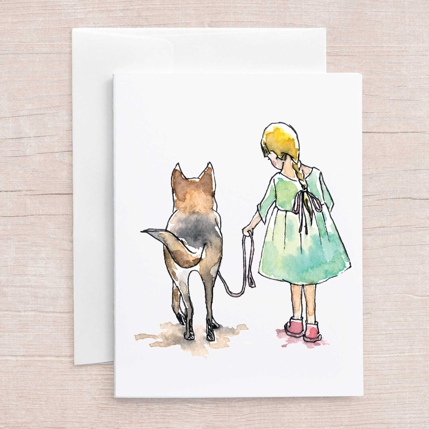 Blank Note Card Set - Girls and Dogs Assortment Set | Pawlicious & Company