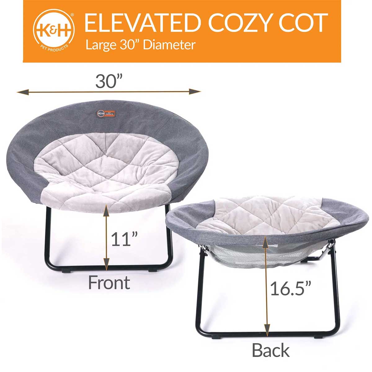 Cozy Cot in Gray | Pawlicious & Company