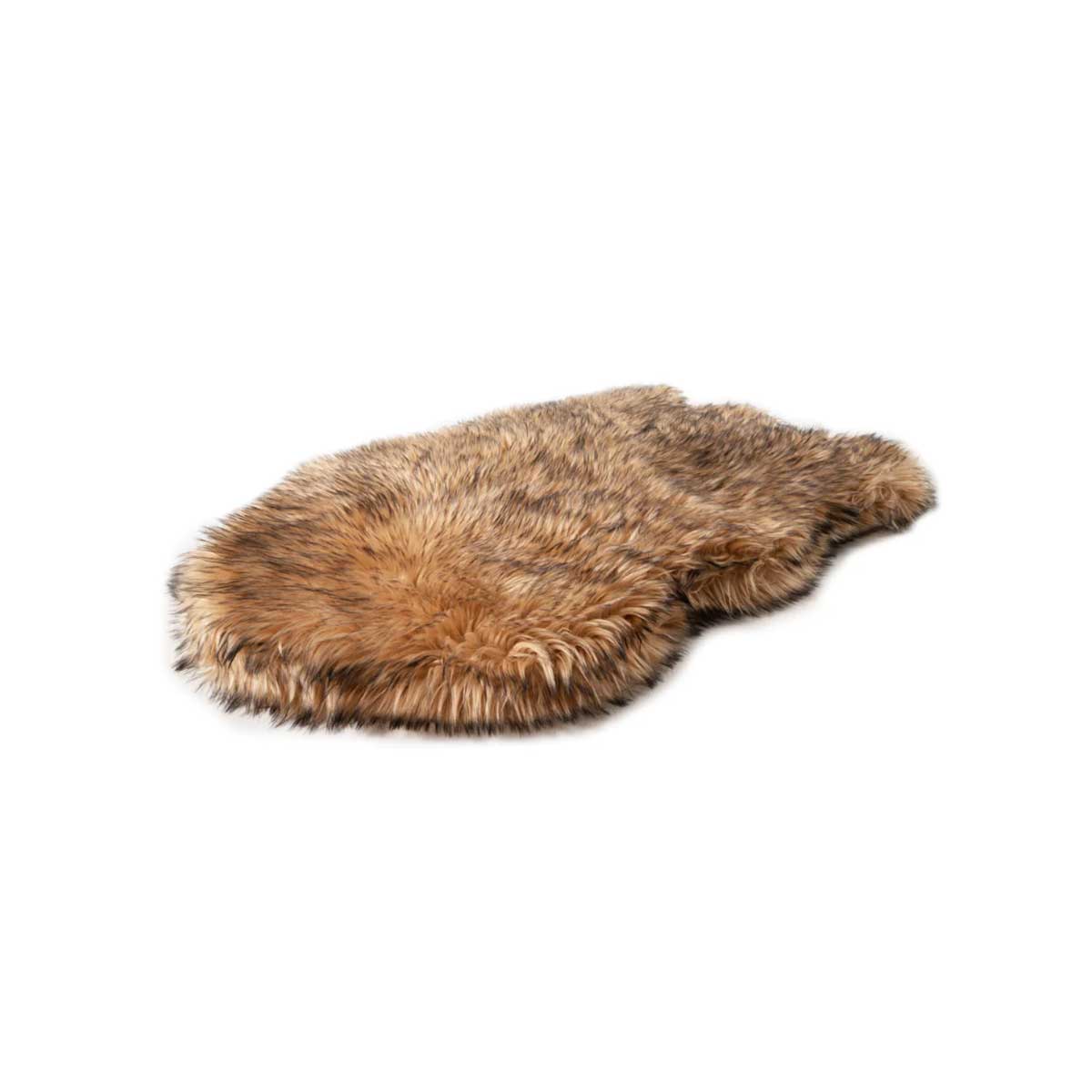 PupRug Faux Fur Curved Orthopedic Dog Bed - Sable | Pawlicious & Company