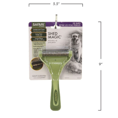 Safari® Shed Magic Med/Long Hair De-Shedding Tool | Pawlicious & Company