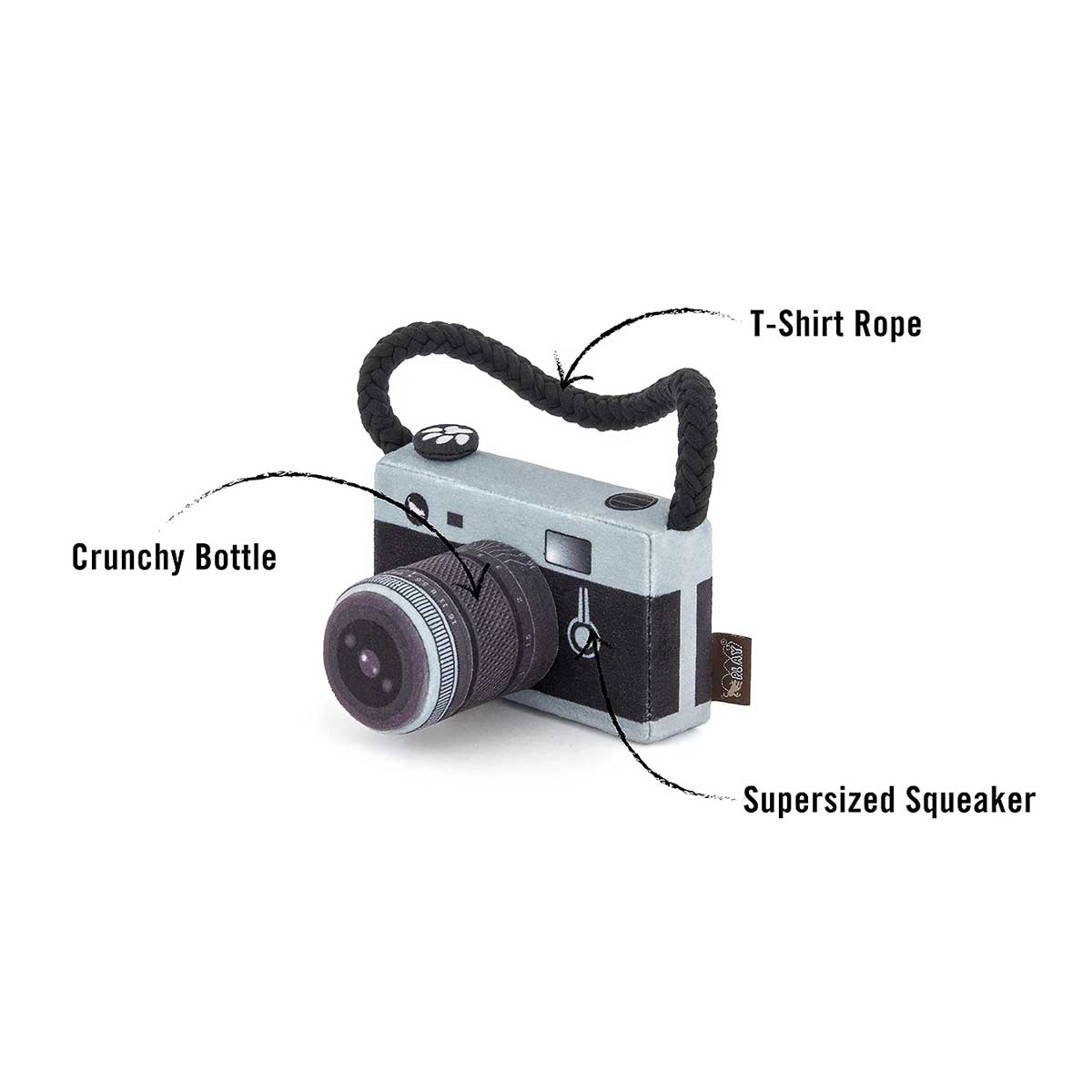 Globetrotter Lens Licker Camera Dog Toy | Pawlicious & Company