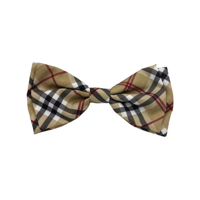 High Street Plaid Dog Collar Bow Tie | Pawlicious & Company