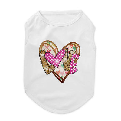 Love is Full of Glitter Pet Tee Shirt | Pawlicious & Company