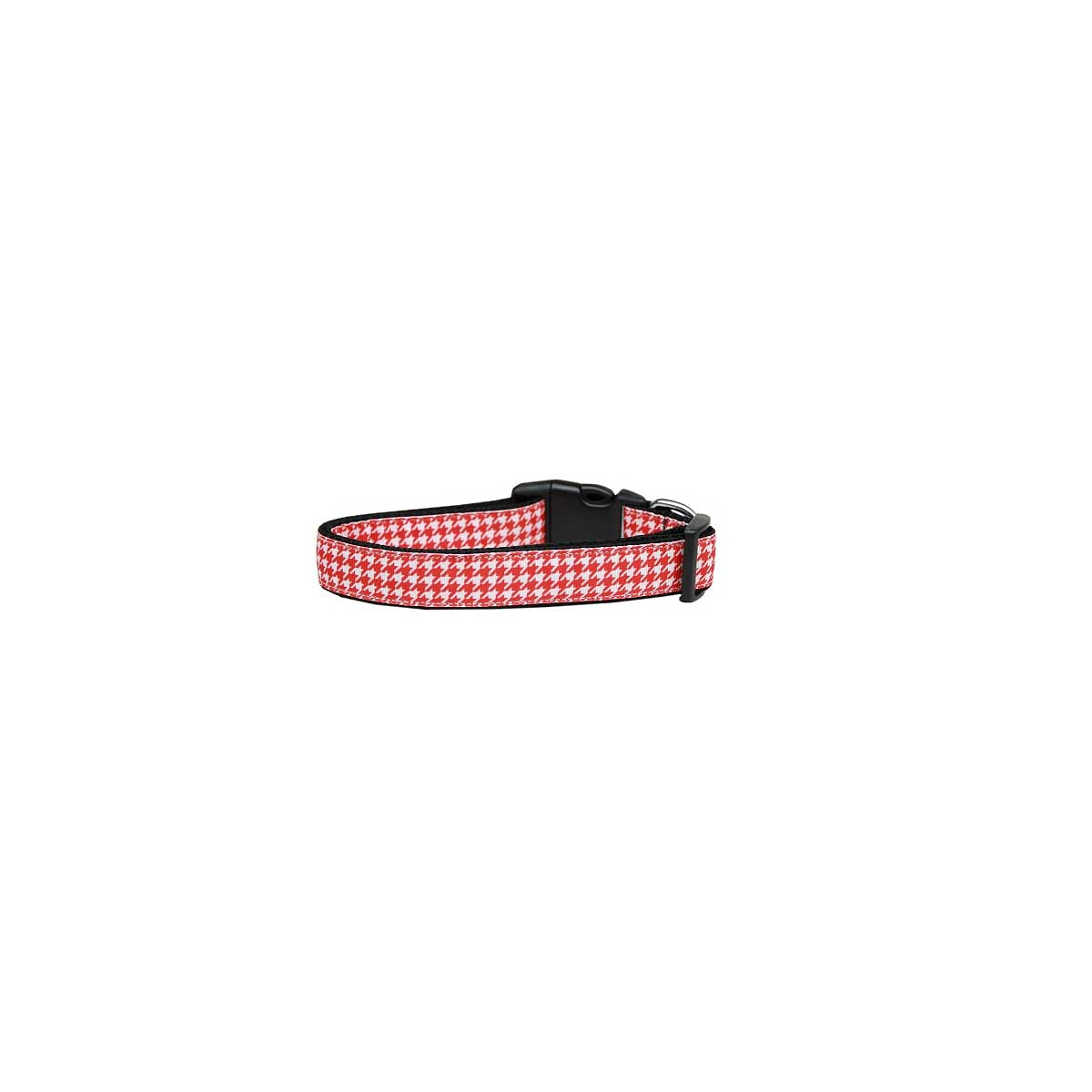 Red Houndstooth Nylon Cat Collar | Pawlicious & Company