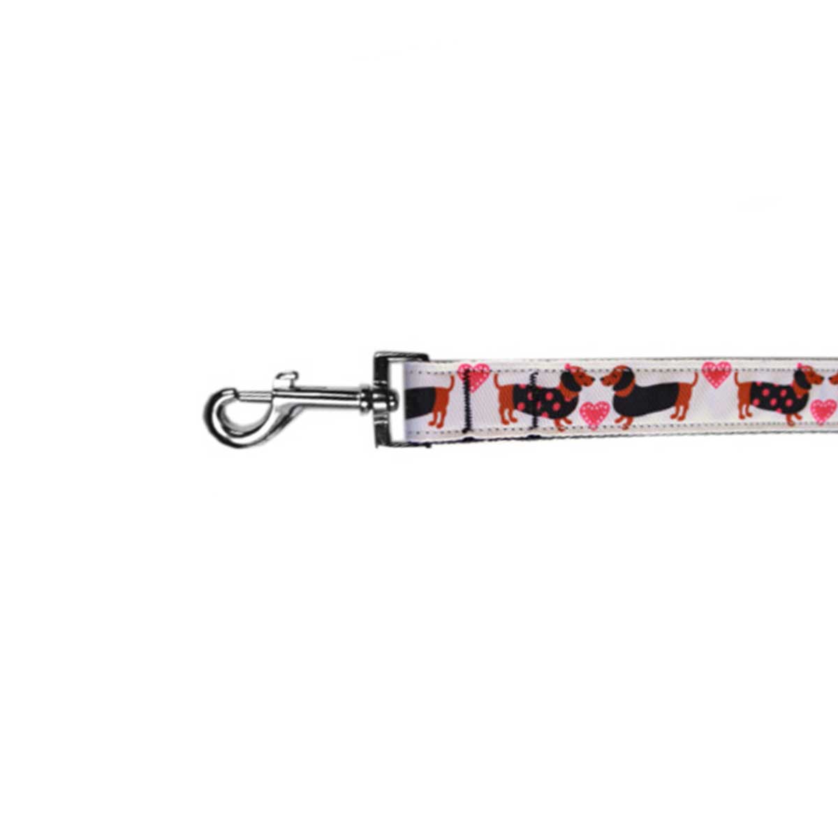 Pink Doxie Love Nylon 6 Ft Leash | Pawlicious & Company