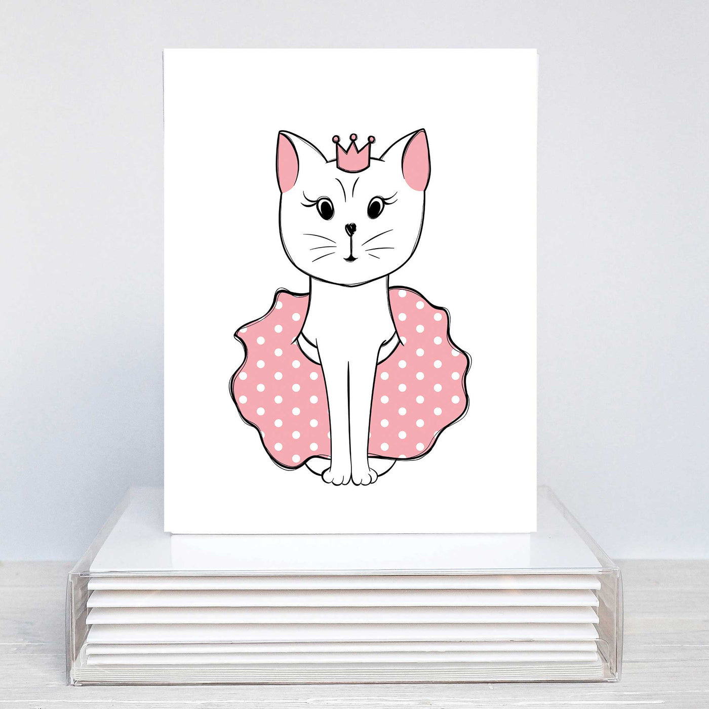 Princess Kitty Blank Note Card Set | Pawlicious & Company