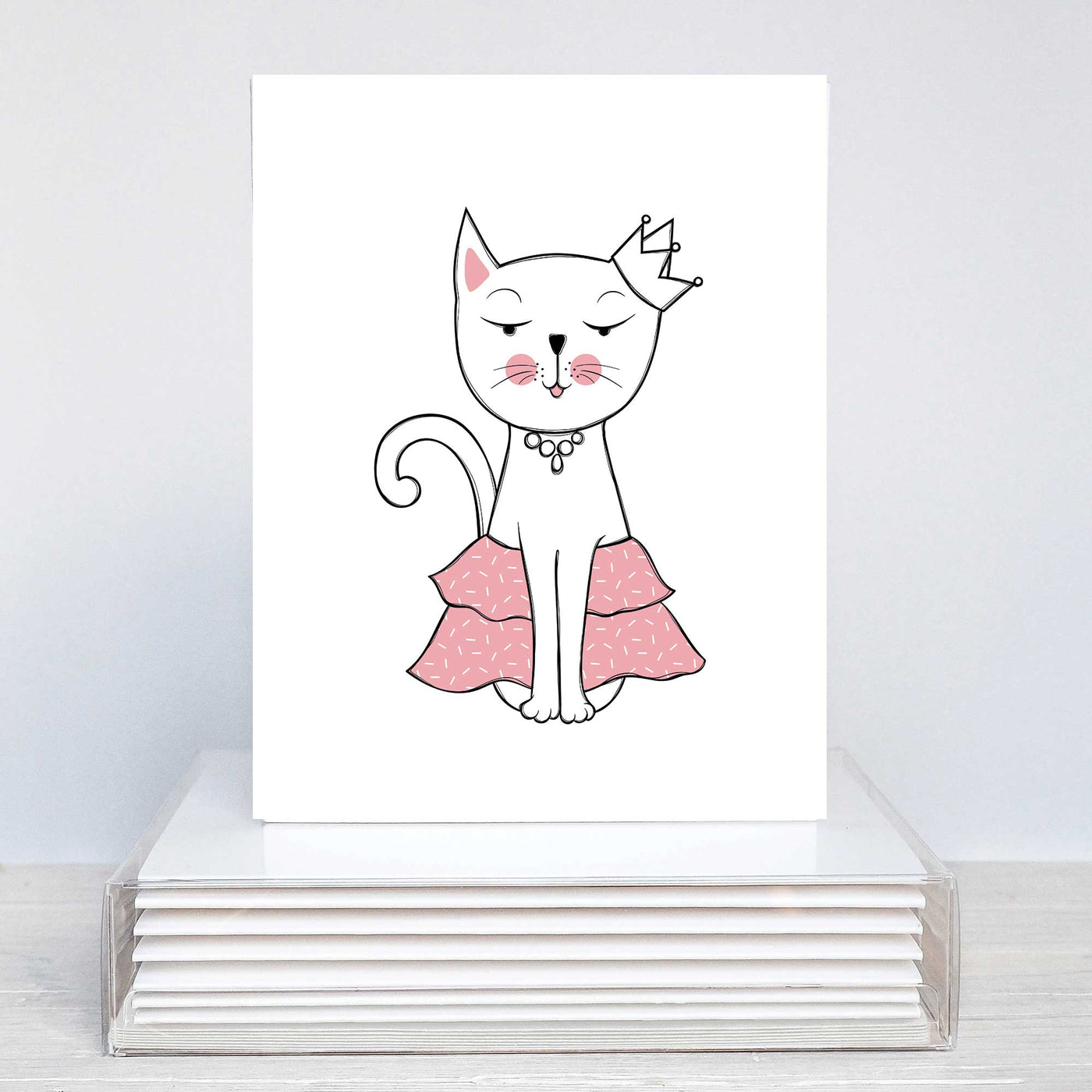 Queen Kitty Blank Note Card Set | Pawlicious & Company