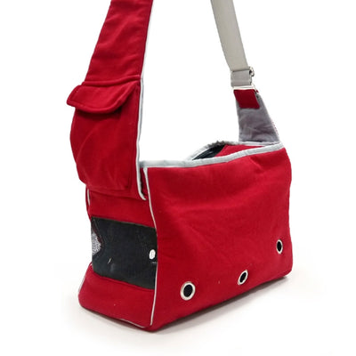 Boxy Messenger Bag in Red | Pawlicious & Company