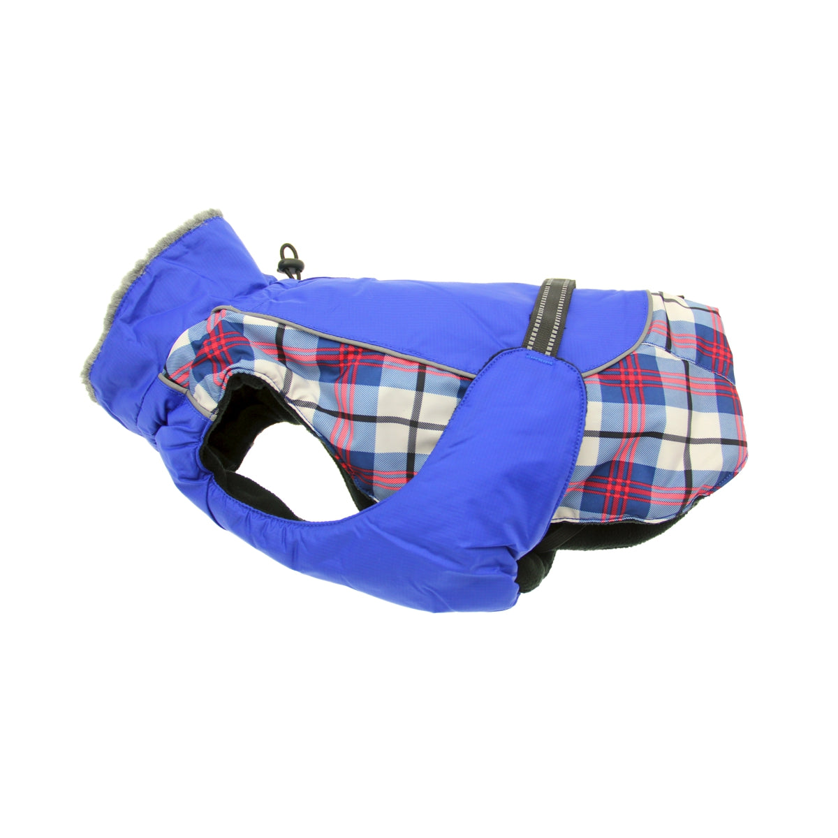 Alpine All-Weather Dog Coat - Royal Blue Plaid | Pawlicious & Company