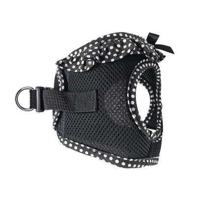 American River Choke Free Dog Harness in Black & White Polka Dot | Pawlicious & Company