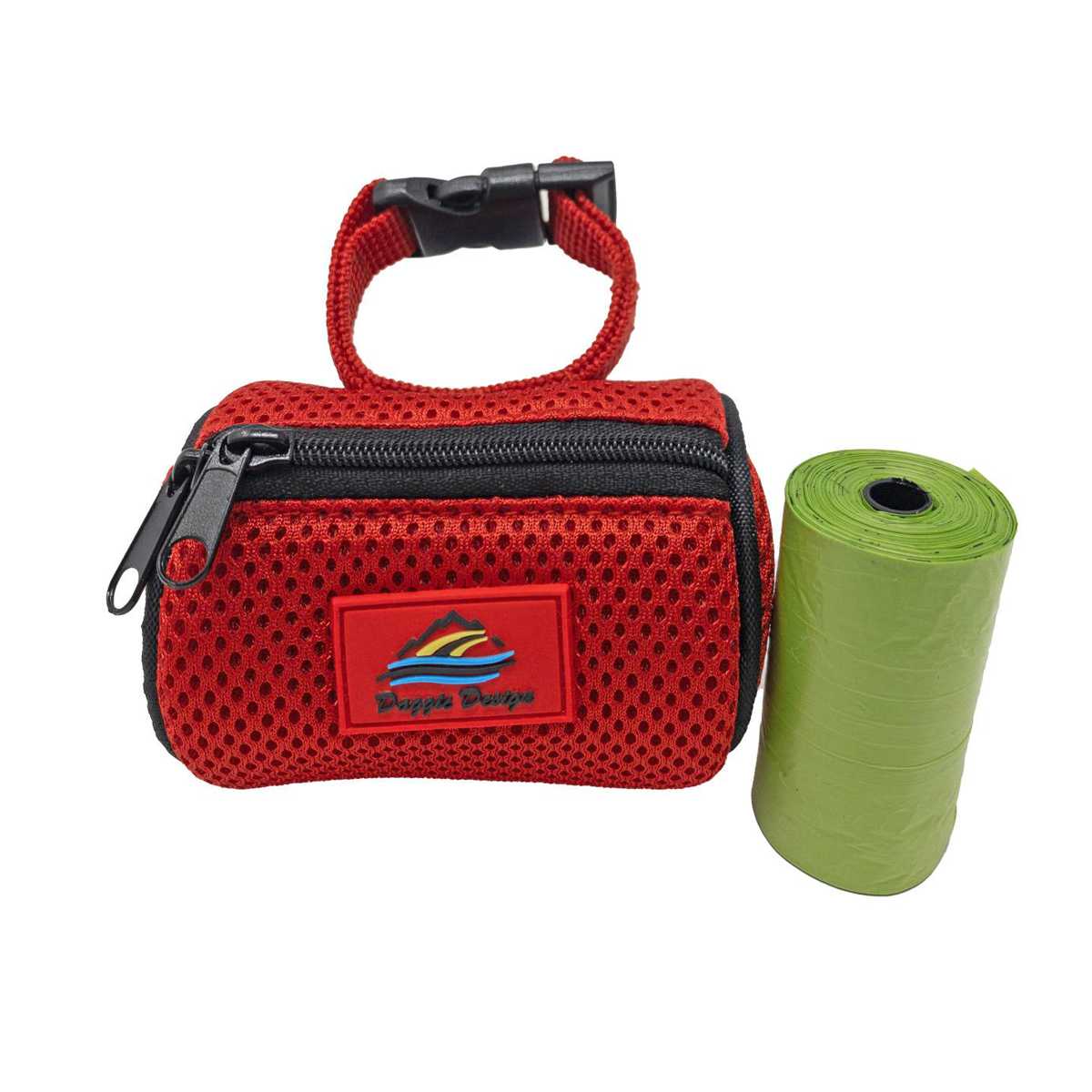 American River Waste Bag Holder in Red | Pawlicious & Company