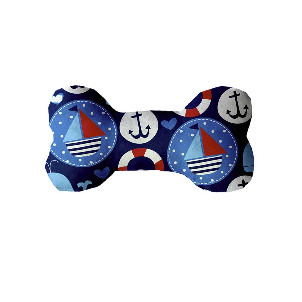 Anchors Away Bone Shaped Dog Toy | Pawlicious & Company