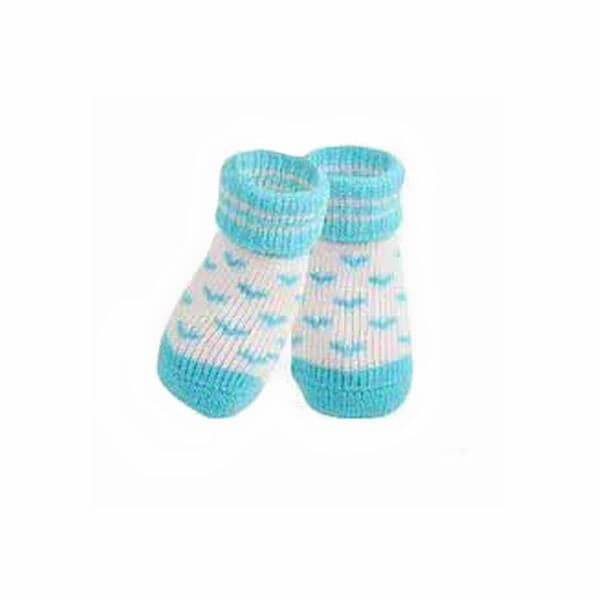 Angel Heart Dog Socks in Blue | Pawlicious & Company