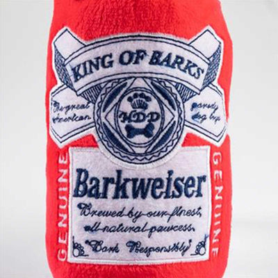 Barkweiser Beer Can Plush Dog Toy | Pawlicious & Company