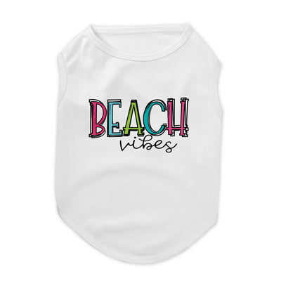 Beach Vibes Girls Tones Pet Tee Shirt | Pawlicious & Company