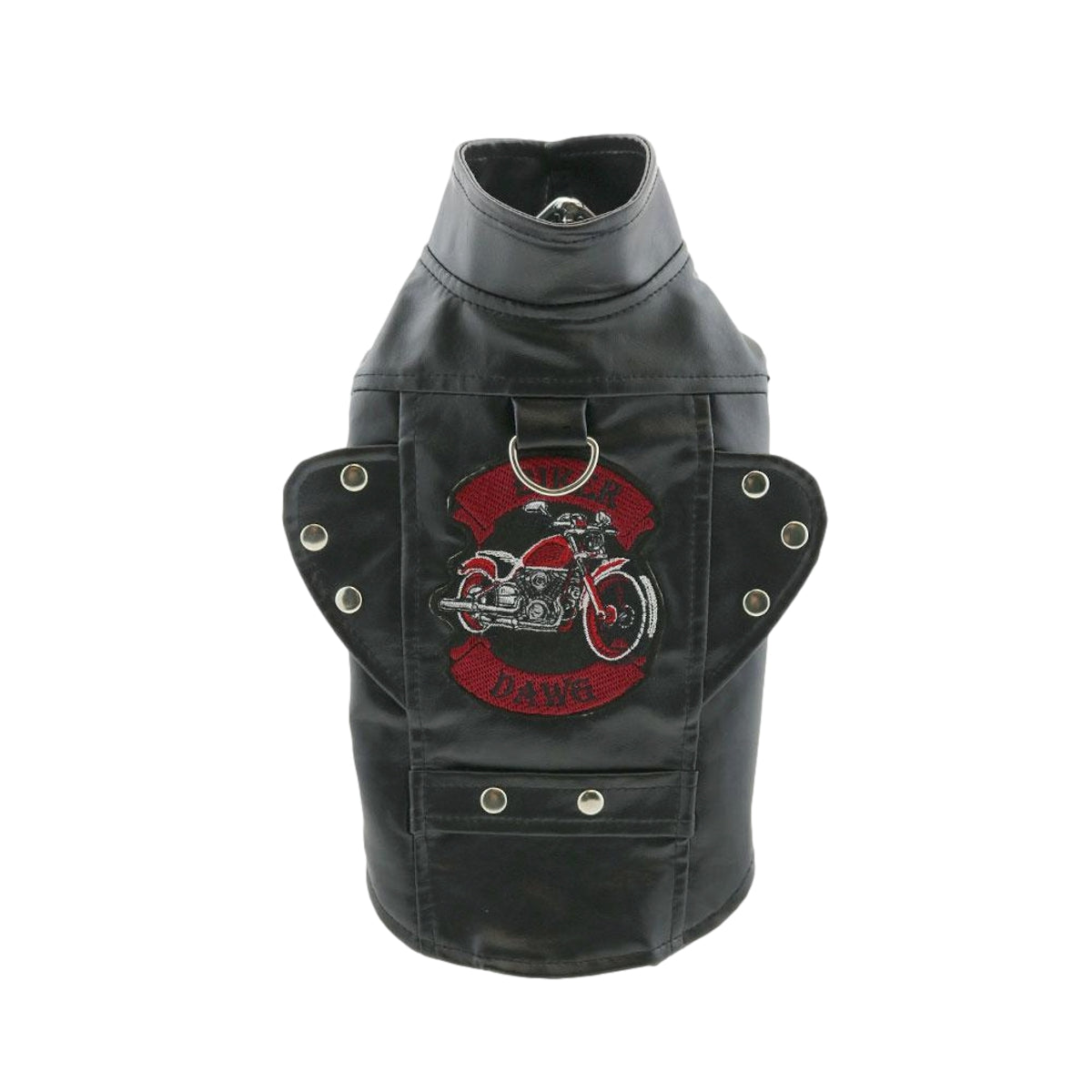 Biker Dawg Motorcycle Dog Jacket - Black | Pawlicious & Company