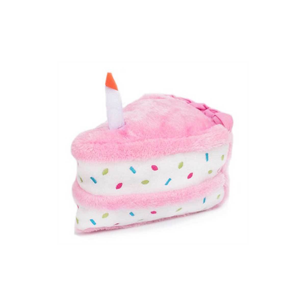 Birthday Cake Dog Toy in Pink | Pawlicious & Company