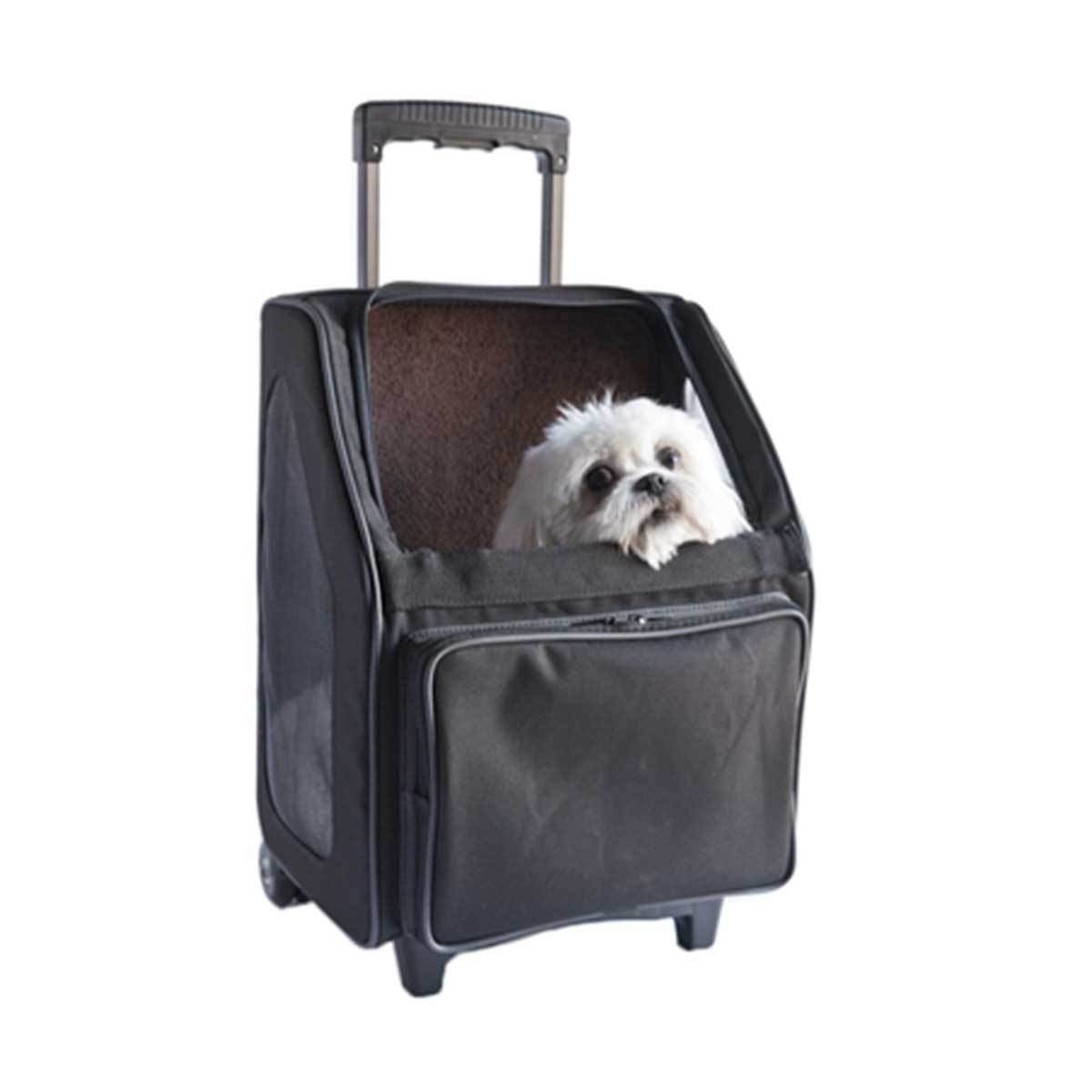 Black Rio Dog Carrier on Wheels | Pawlicious & Company