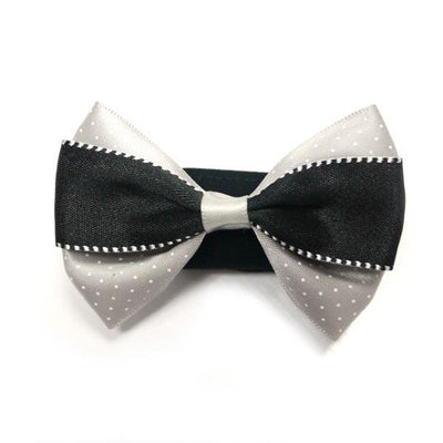 Black & White Dog Collar Bow Tie | Pawlicious & Company