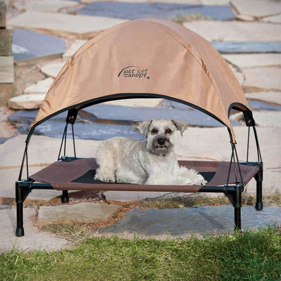 Brown Dog Cot Canopy for Medium Cots | Pawlicious & Company
