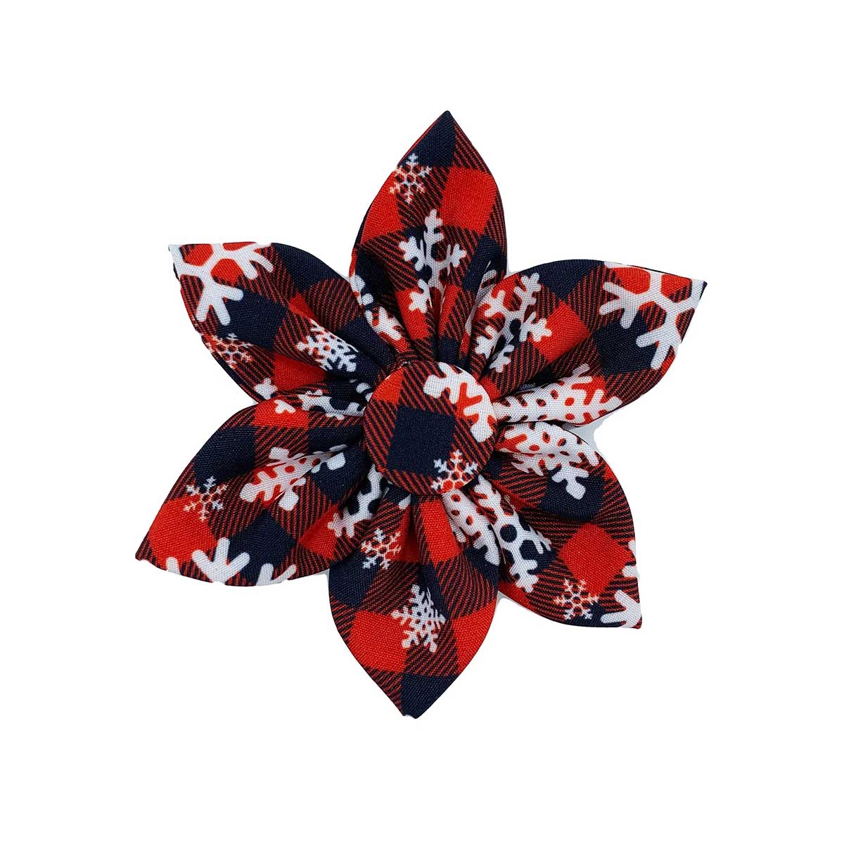 Buffalo & Snow Flake Collar Flower | Pawlicious & Company