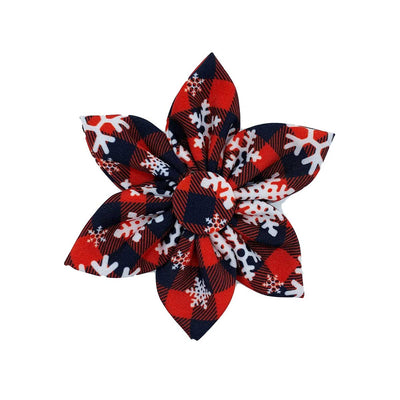 Buffalo & Snow Flake Collar Flower | Pawlicious & Company
