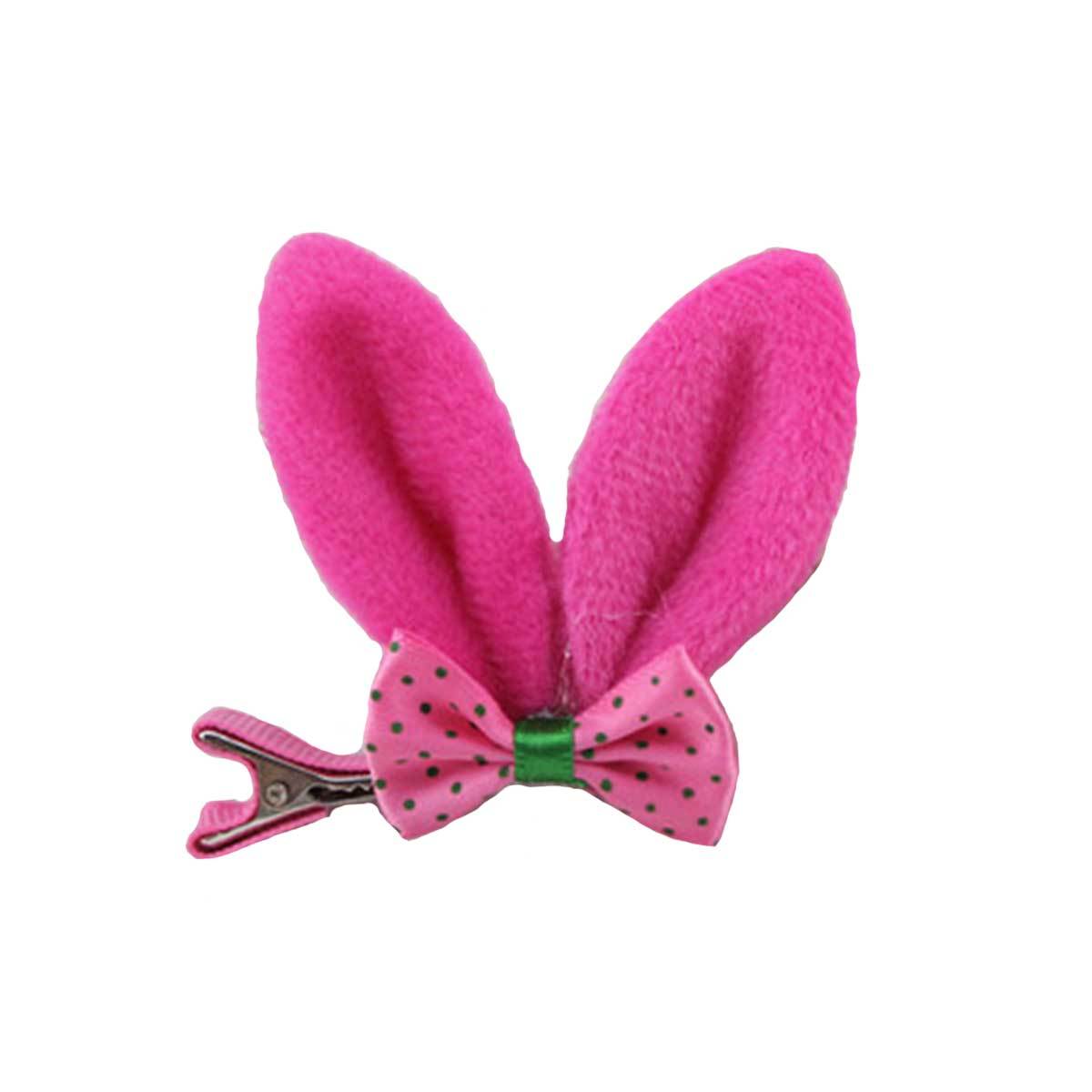 Bunny Ear Clip-On in Bright Pink | Pawlicious & Company