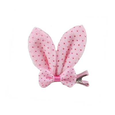 Bunny Ear Clip-On in Pink Dots | Pawlicious & Company