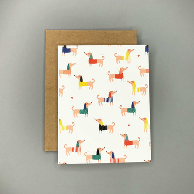 Blank Note Card Set - Dachshunds | Pawlicious & Company