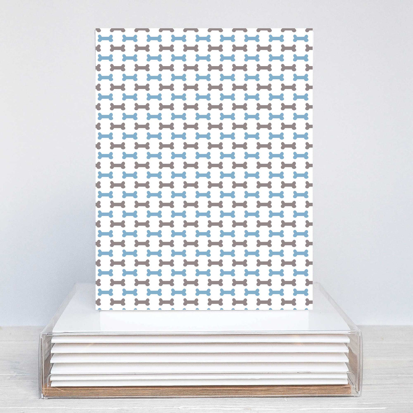 Blank Note Card Set - Blue Bones | Pawlicious & Company
