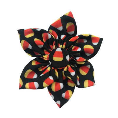 Candy Corn Collar Flower | Pawlicious & Company