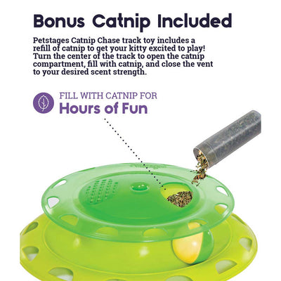 Catnip Chase Track Cat Toy in Green | Pawlicious & Company