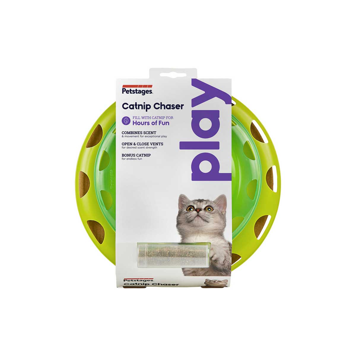 Catnip Chase Track Cat Toy in Green | Pawlicious & Company