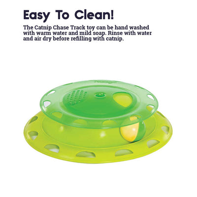 Catnip Chase Track Cat Toy in Green | Pawlicious & Company