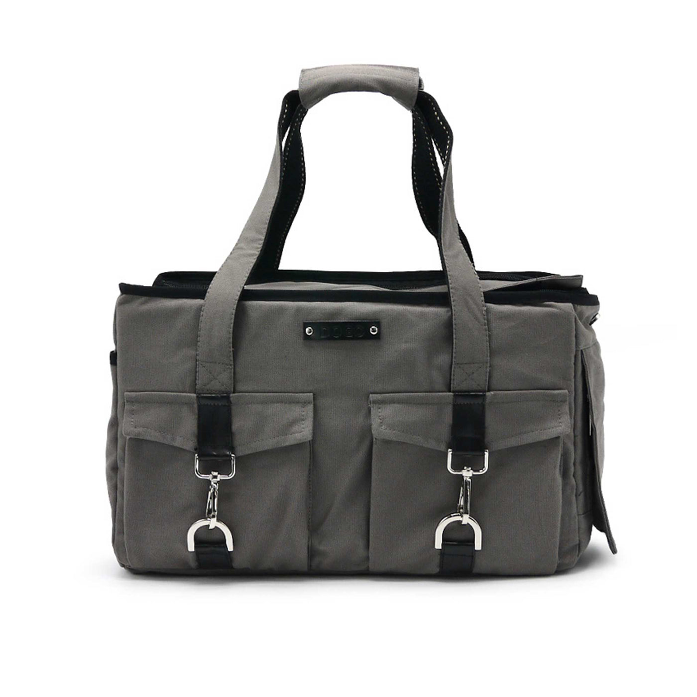Buckle Tote Dog Carrier in Charcoal | Pawlicious & Company