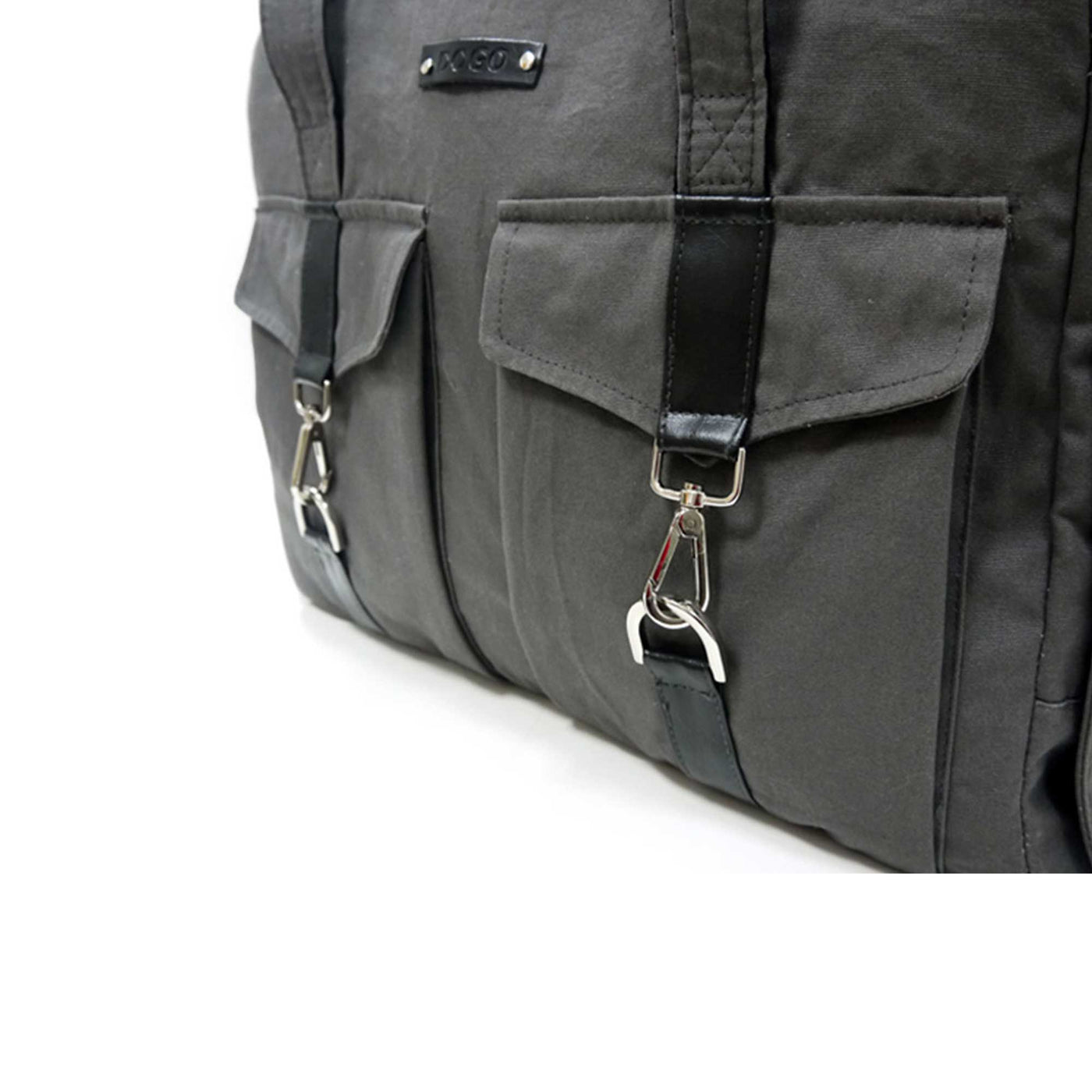 Buckle Tote Dog Carrier in Charcoal | Pawlicious & Company