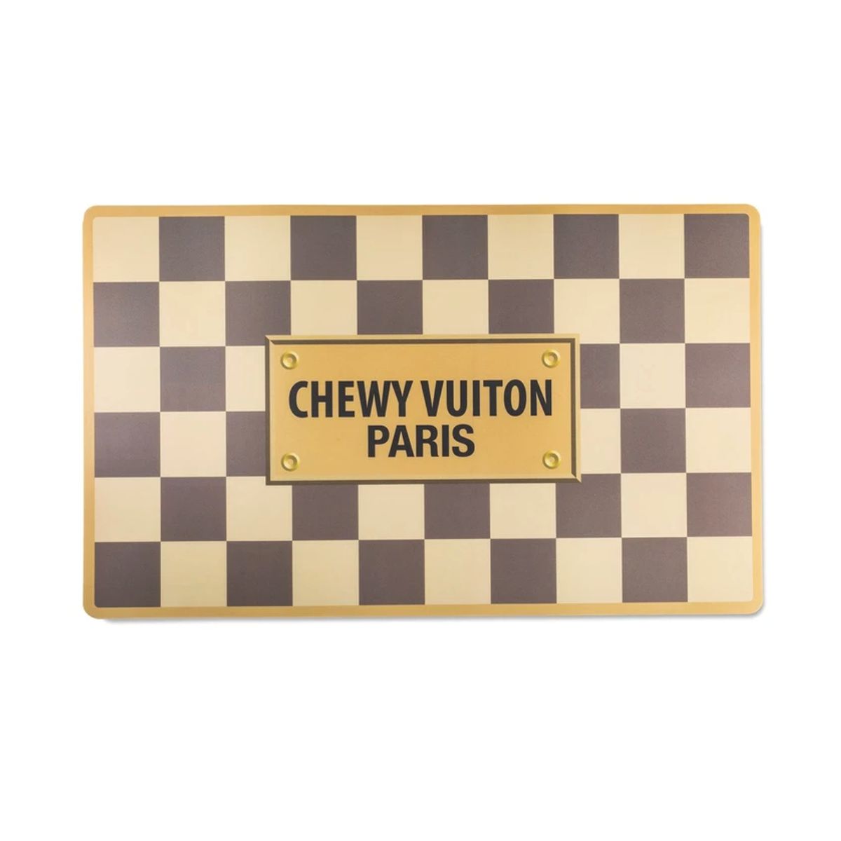 Checker Chewy Vuiton Pet Mat | Pawlicious & Company