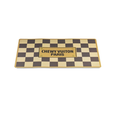 Checker Chewy Vuiton Pet Mat | Pawlicious & Company