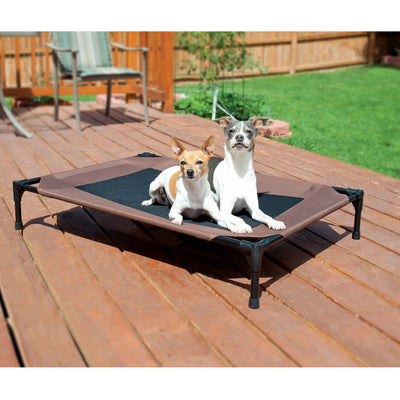 Chocolate Brown Dog Cot with Waterproof Fabric - Large | Pawlicious & Company